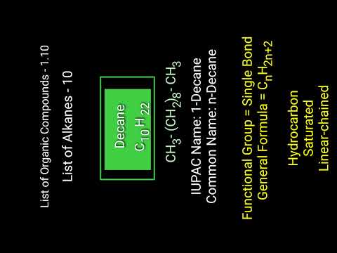 Alkanes 10 --- Decane - 1-Decane - n-Decane - C10H22