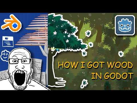 Creating stylized trees in Godot for my 3D pixel art game