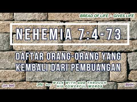 VOICE BIBLE - DAY 245 (NEHEMIAH 5 - 7) BREAD OF LIFE #breadoflife #voicebibles #nehemiah