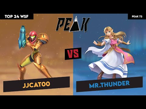 Top 24 WSF JJcat00 (Samus) vs Mr.Thunder (Zelda) (Peak 72 2.0)
