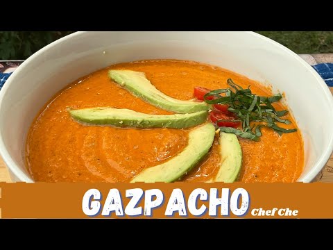 Authentic Spanish Gazpacho Soup | Gazpacho Soup Recipe | Gazpacho Andaluz  | Creamy Vegetable Soup