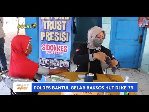 POLRES BANTUL GELAR BAKSOS HUT RI KE-79
