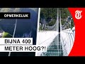 Drone filmt nieuwe glazen brug: zou jij durven?
