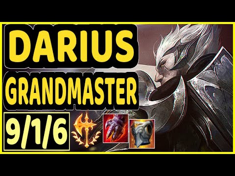 SATORIUS (DARIUS) - 9/1/6 KDA GAMEPLAY - EUW Ranked GRANDMASTER