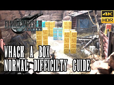 Whack a Box Normal Guide - 30,000 Points - Crate Annihilator - Final Fantasy VII Remake [4k HDR]