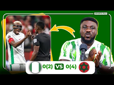 NIGERIA 0(2)-0(4) MOROCCO-GHANAIAN REFEREE SHOCKS NIGERIANS-CHUKWUEZE & BIG MONEY FOR SUPER EAGLES