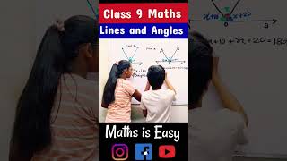 Lines and Angles Class 9 | Important Questions Class 9 Lines and Angles #shorts #youtubeshorts #fun