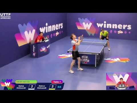 WINners CUP table 1 08.10 Syksa Aleksandr - Ziakun Aleksandr 19:00