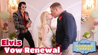 Stephen & Emma's Elvis Vow Renewal in Las Vegas | Graceland Chapel