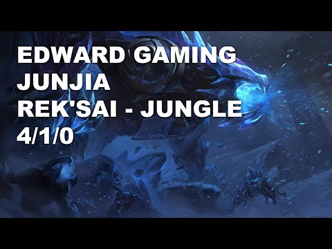 EDward Gaming JunJia Jungle Rek'Sai vs Ekko - KR Challenger Patch 10.9
