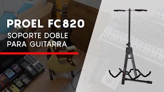 Video thumbnail for Soporte doble para guitarra Proel FC820 by Audiocentro Electronics - Tu elección inteligente
