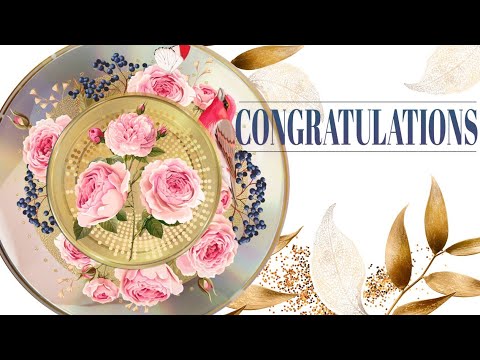 💐Congratulations!💐Best Animated Greeting Card 4K