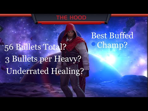 Hood Buff: 56 Bullets max? Heavies give 3 Bullets? Never run out of Bullets! Great Healing! MCOC