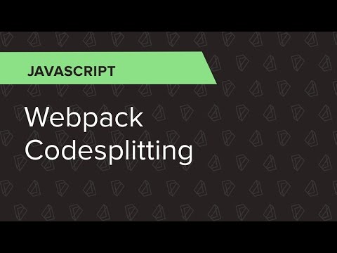 Javascript Ep 18 Webpack Codesplitting