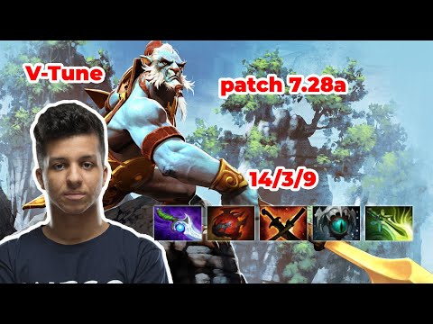 V-TUNE phantom lancer Carry - DOTA 2 7.28a - MMR rank - Dota2 Gameplay [Learn To PRO dota2]