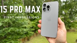 Apple iPhone 15 Pro Max First Impressions! WOW