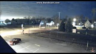 preview picture of video 'UNUSUAL! Amtrak PO30 in Chesterton, IN 11/2/14'
