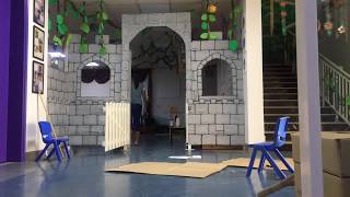 How to make Cardboard Castle/ Fairytale Theme/ classroom ideas