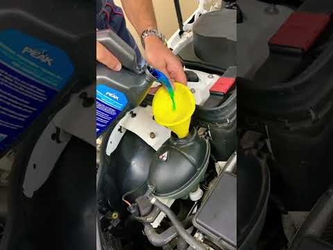 Check Coolant Level on Mercedes #mercedes  #cclass #eclass #sclass #ml #shorts #viral #fyp #coolant