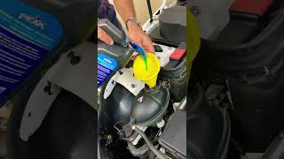 Check Coolant Level on Mercedes #mercedes  #cclass #eclass #sclass #ml #shorts #viral #fyp #coolant