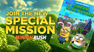 Minion Rush - Green Sculptures Special Mission Tra