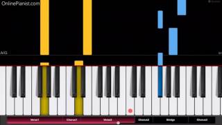 Bruno Mars - Versace on the Floor - EASY Piano Tutorial - How to play Versace on the Floor on piano