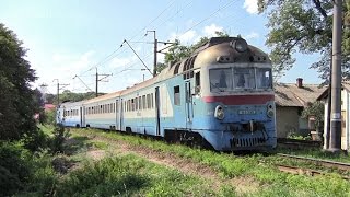 preview picture of video 'Дизель-поїзд Д1-757 на перегоні Стрий - Моршин'
