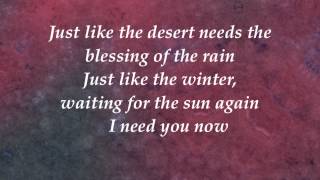 Matt Redman - I Need You Now - with lyrics