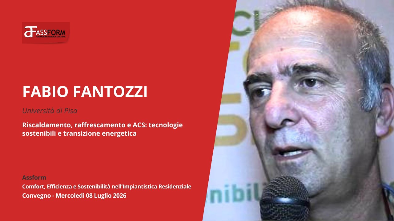  Convegno: Comfort, Efficienza e Sostenibilità | Fabio Fantozzi