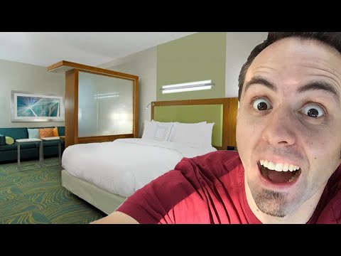 FANTASTIC HOTEL ROOM IN TEXAS | Marriott Springhill Suites Hotel Room Tour in Katy, TX