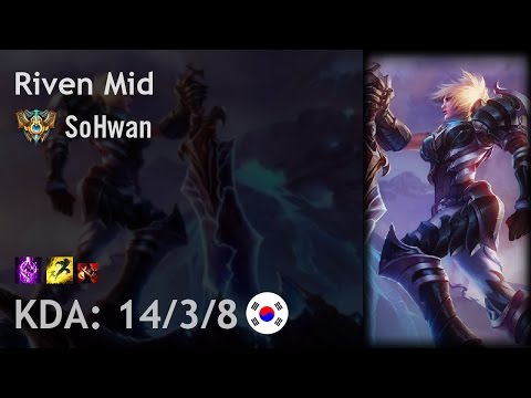 Riven Mid vs Kassadin - SoHwan - KR Challenger Patch 6.24