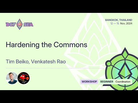 Hardening the Commons preview