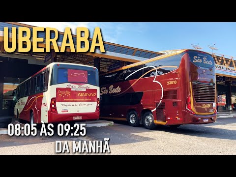 RODOVIÁRIA DE UBERABA, MINAS GERAIS: SÃO BENTO DE FROTA RENOVADA COM MARCOPOLO G8 DD