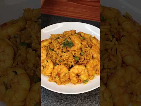 The best rice with shrimp, you won't eat rice with shrimp any other way😋😱#viral #shorts