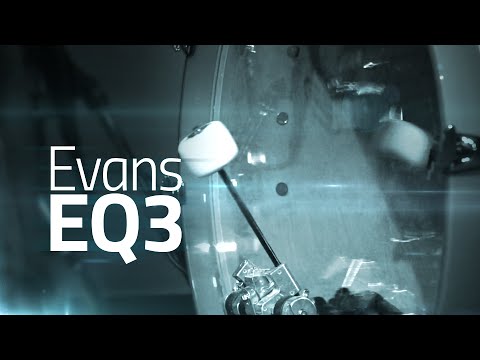 Pele Evans EQ3 Clear 20" Transparente Filme Duplo C/ Anel Abafador BD20GB3 (Saldão Sem Embalagem)