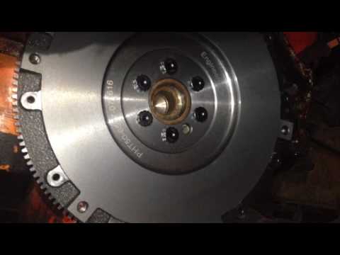 Installing the Flywheel, Pilot Bushing, Clutch, and Pressure Plate on Small Block Chevy