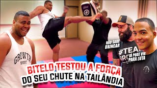 BITELO MOSTROU A FORÇA DO SEU CHUTE NA TAILÂNDIA COM BABY SHARK