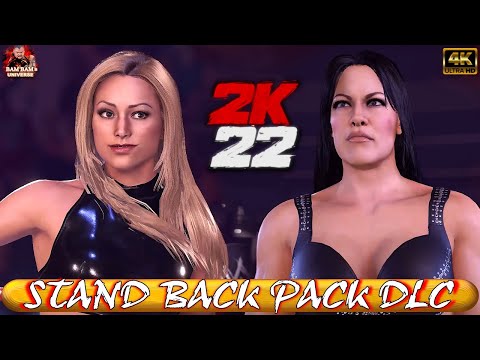 WWE 2K22 - Stacy Keibler VS. Chyna [4K PS5 GAMEPLAY] Stand Back Pack DLC