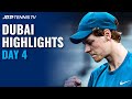 Sinner & Bautista Agut Entertain; Shapovalov & Rublev Feature | Dubai 2021 Highlights Day 4