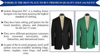 Get the Finest Quality Embroidered Golf Jackets for Men
