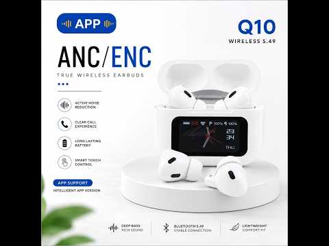 A9 Pro App Supported ANC/ENC Display Touch Control Earbuds 8184