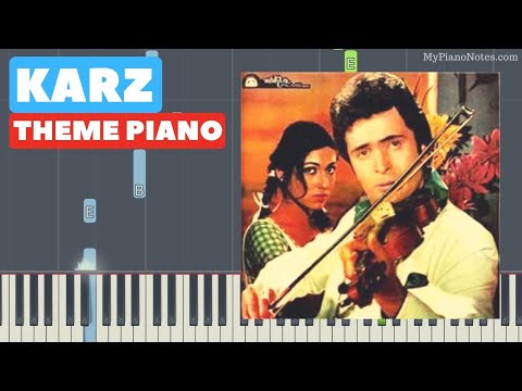 Karz Theme - Piano Tutorial with Arpeggios & Chords | Learn to Play