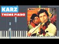 Karz Theme Piano Tutorial With Arpeggios Chords Learn To Play