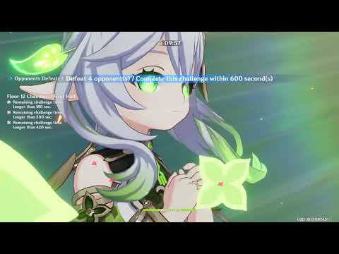 Abyss 3.2, 13-3-1 Speedrun Nilou and Nahida Team 13s