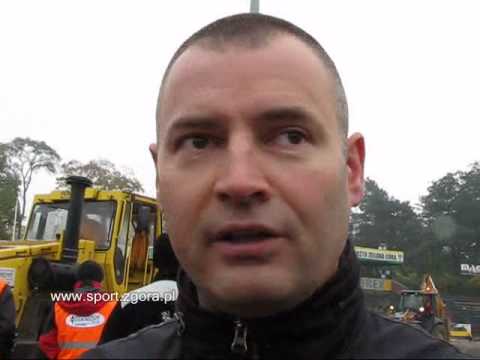 www.sport.zgora.pl - Prezes Robert Dowhan o pracach na torze