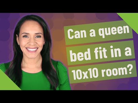 YouTube video about: Can a king bed fit in a 10x12 room?