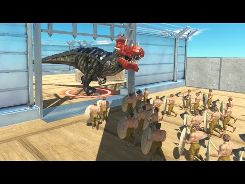 Armored T-REX vs Armies - Animal Revolt Battle Simulator