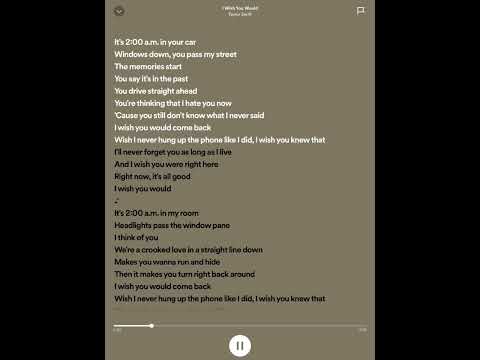 i wish you would - taylor swift sped up #taylorswift #fypシ