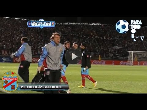 Gol Aguirre.  San Lorenzo 0 - Arsenal 1. Final Copa Argentina 2012/2013. Fútbol Para Todos.