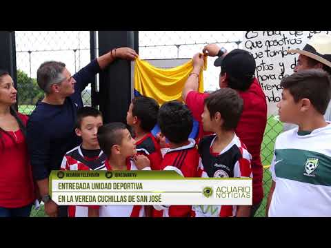 Entregada Unidad Deportiva en la vereda Cuchillas de San José